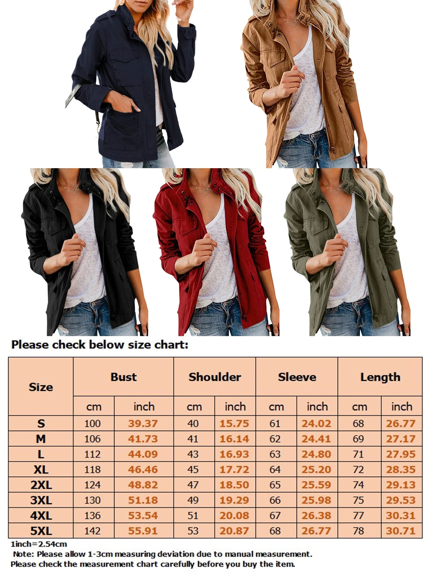 Wine Red Utility Jacket D59329