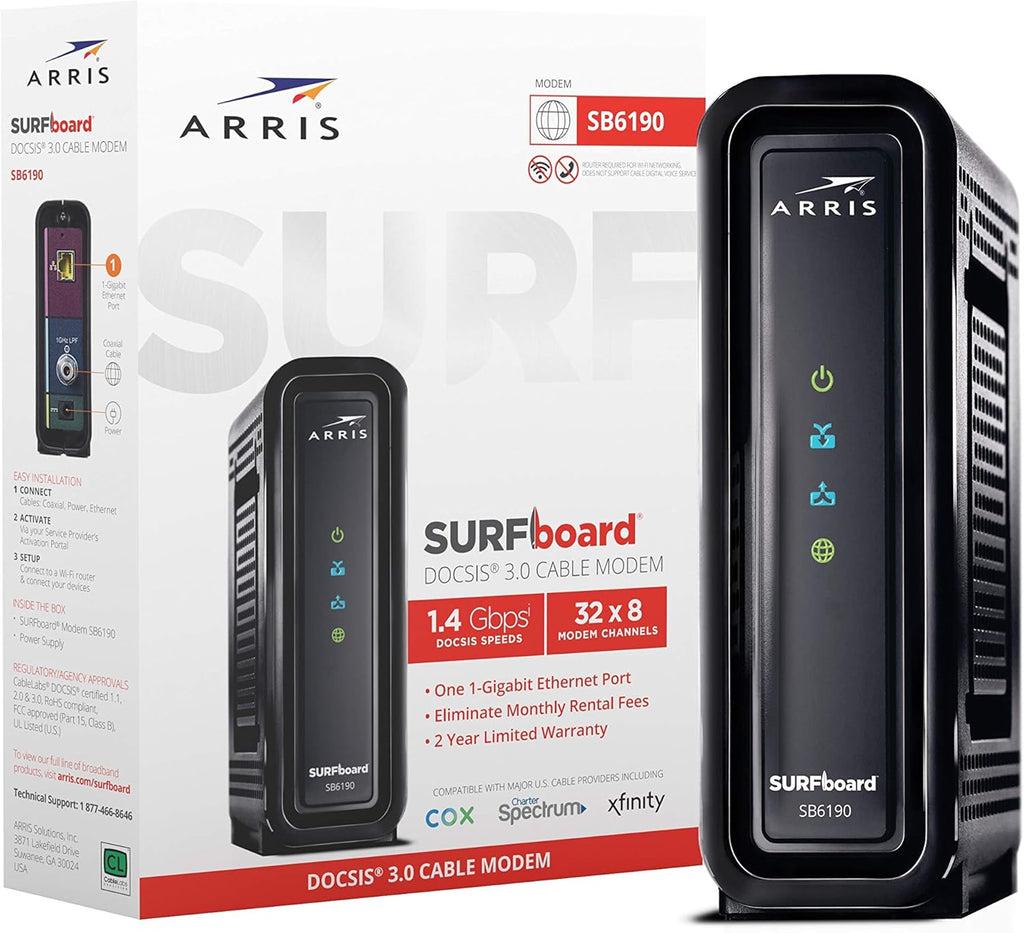 Cable Modem, Black, 800 Mbps U4579