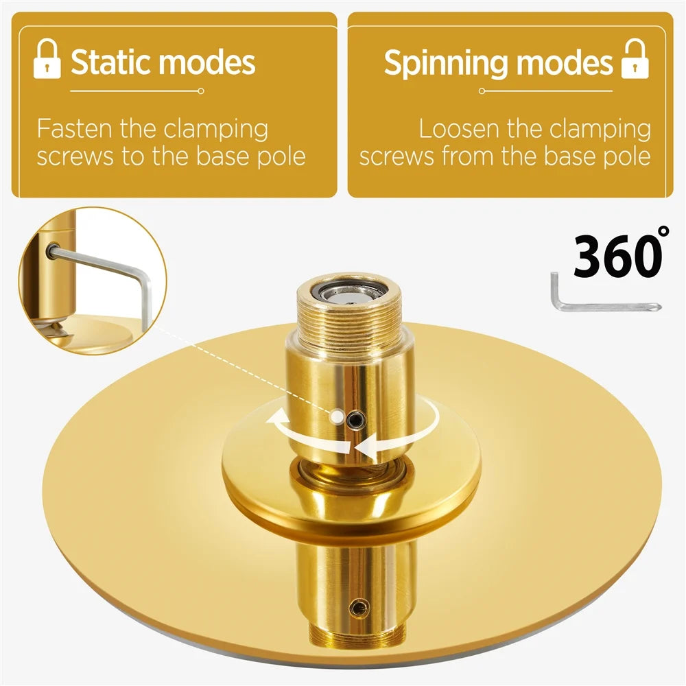 Gold Spinning Dance Pole with Adjustable Height R592767