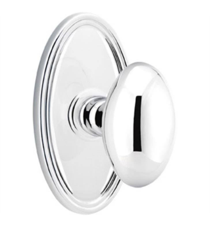 Satin Nickel Privacy Set with Oval Rosette and Knob M72826