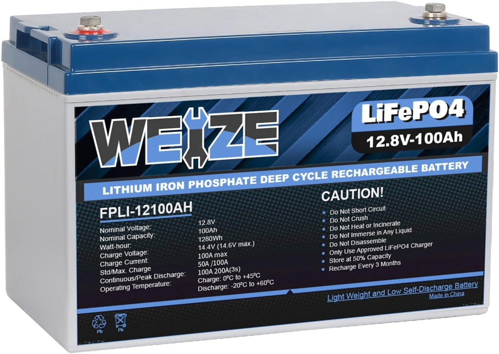 12V 12ah LiFePO4 Lithium Battery, Smart BMS, Pack of 2 D2134