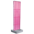 Pink Two-Sided Pegboard Floor Display on Studio Base A16510