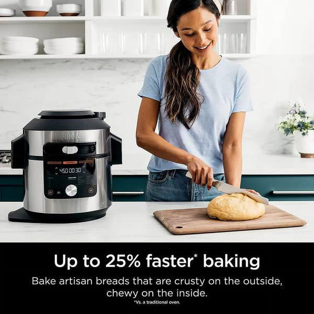 14-in-1 8 qt XL Pressure Cooker Steam Fryer with SmartLid W555