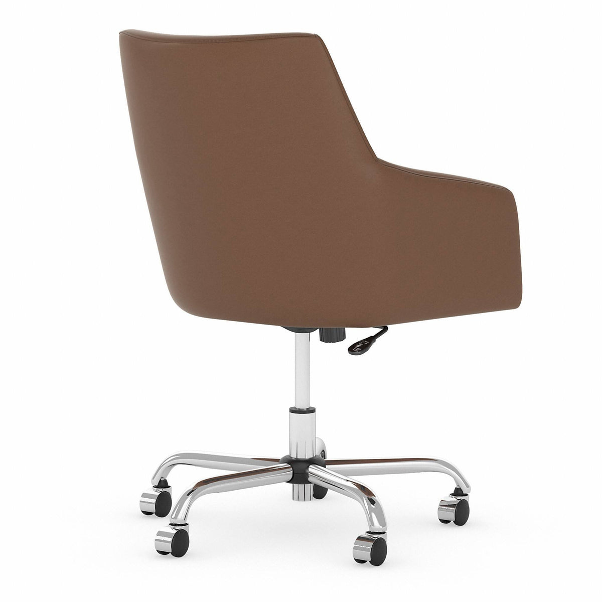 Tan Leather Box Chair L169