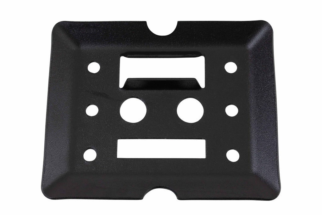 (20 Pack) Black Steel Bolt-on E-Track Tie Down Plates X172936