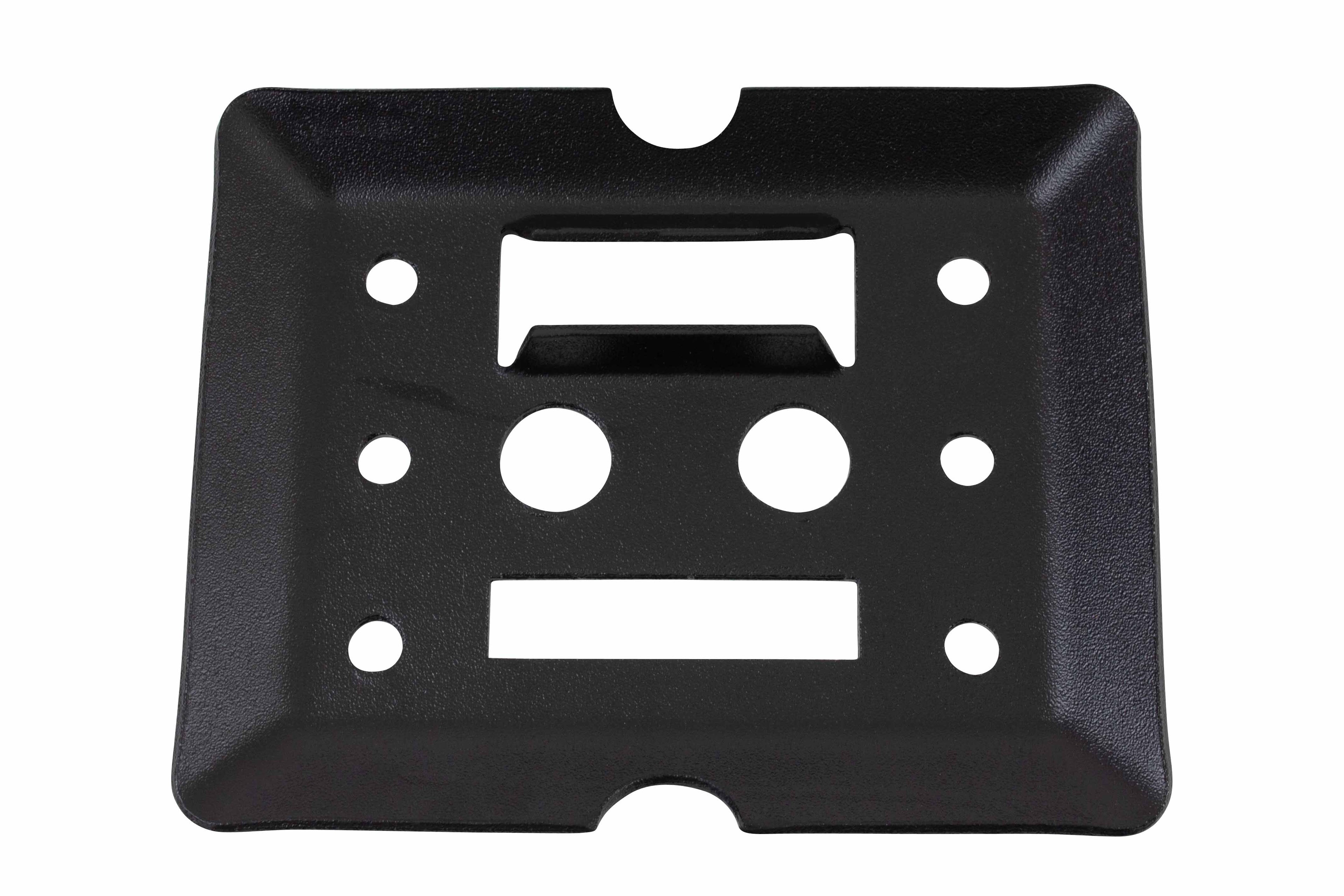 (20 Pack) Black Steel Bolt-on E-Track Tie Down Plates X172936