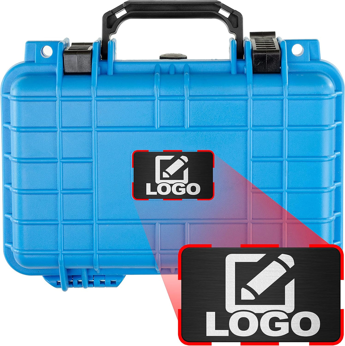 Black Waterproof Hard Case with Foam 11.6 Inch 8.3 Inch 3.8 Inch W237518