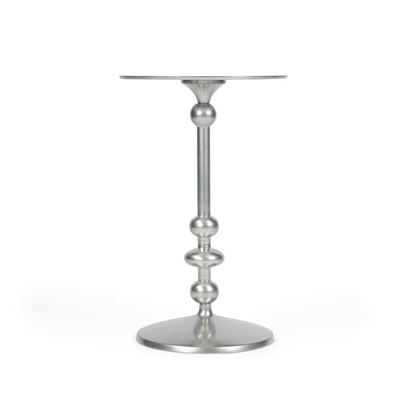 Silver Iron Pedestal End Table N503