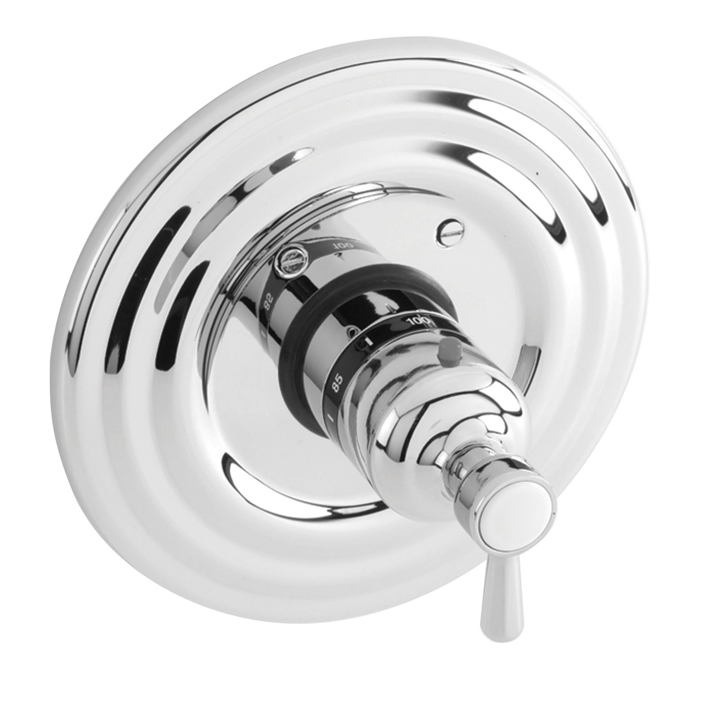 Thermostatic Trim Plate with Handle Polished Nickel E38901