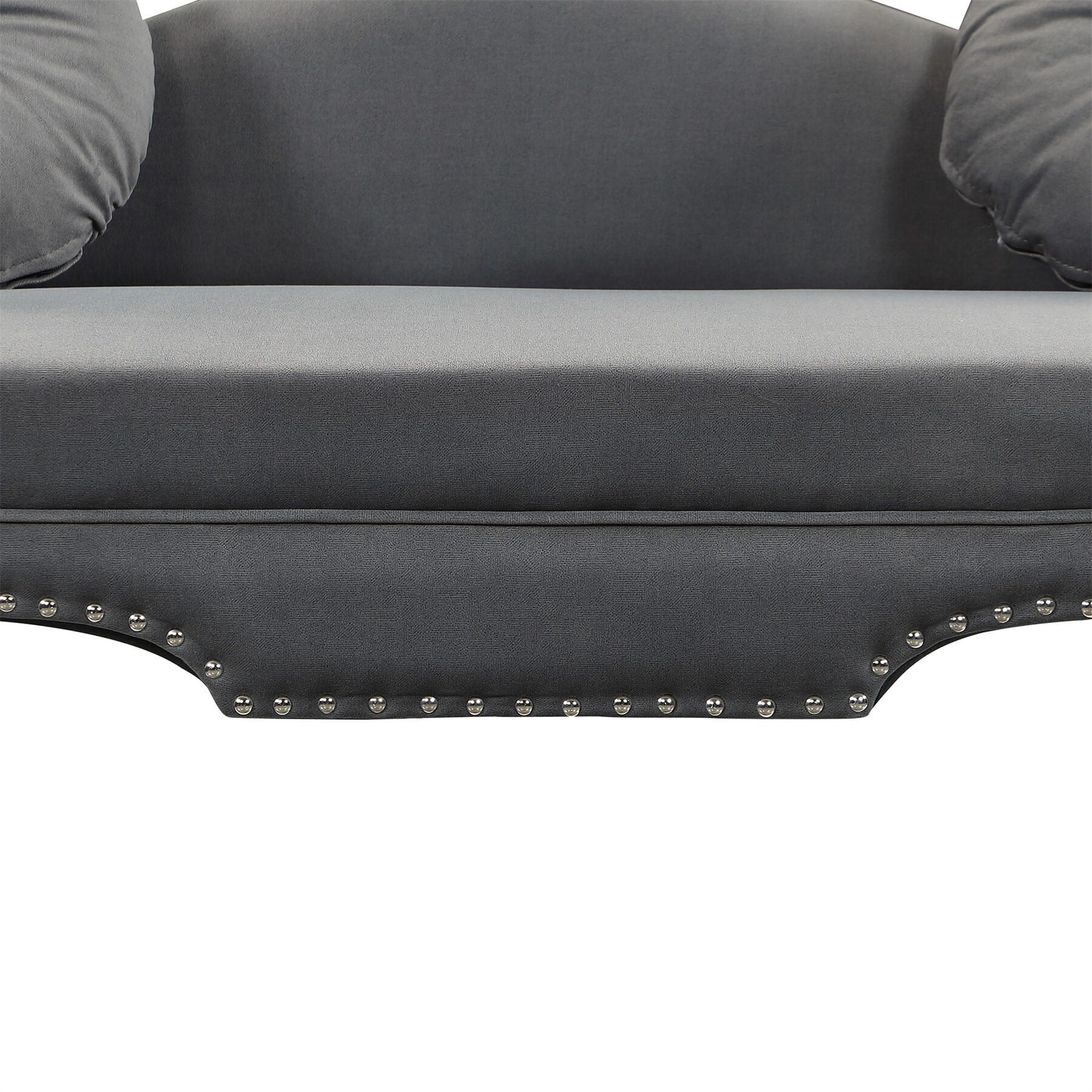 Grey Velvet Upholstered Sofa U880872
