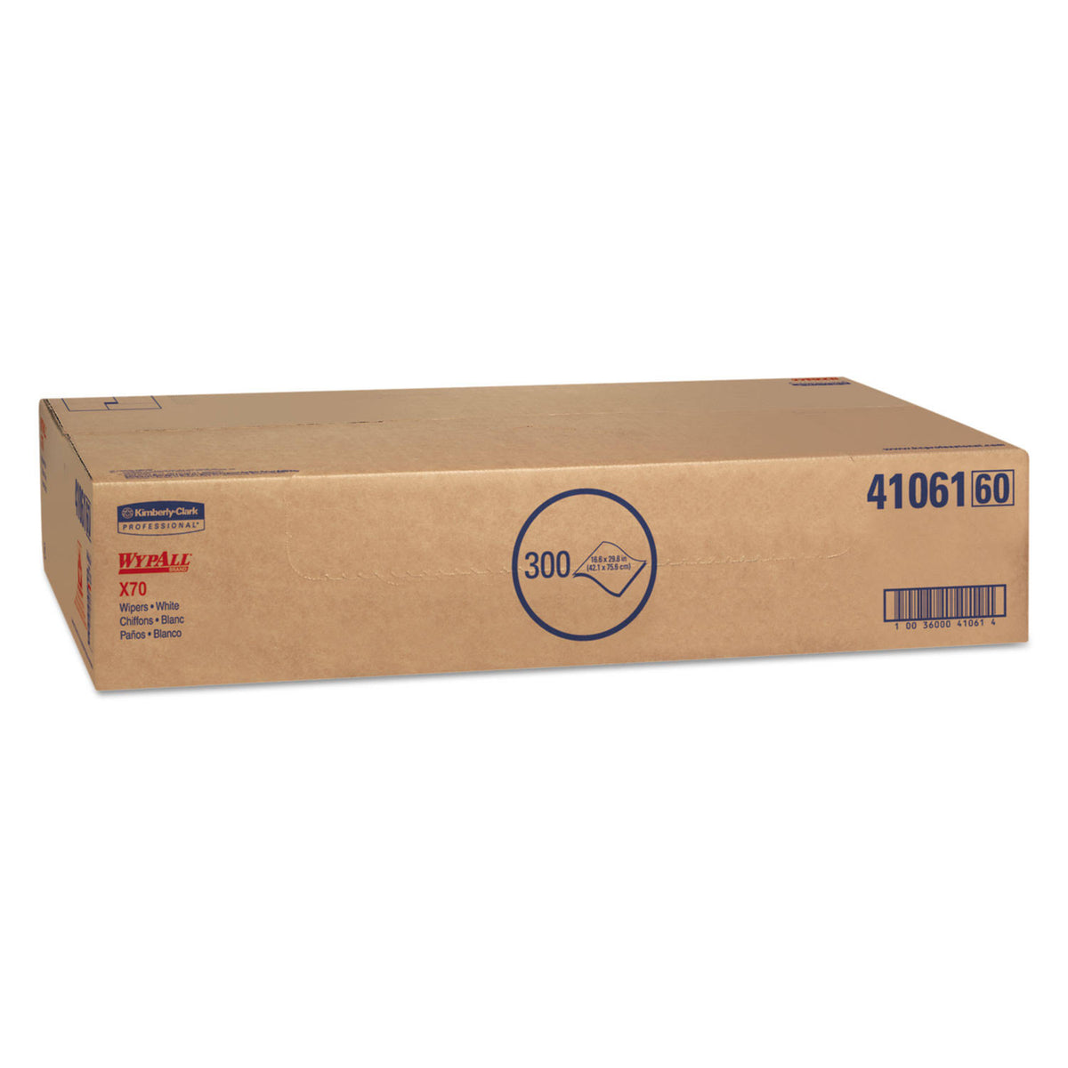 White 29 4/5 x 16 3/5 Wipers, 300/Carton S406