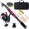 Telescopic Fishing Rod Combos with Spinning Reels Fishing Carrier Bag L149153