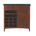 Medium Oak 2-Drawer Bar Cabinet N537255