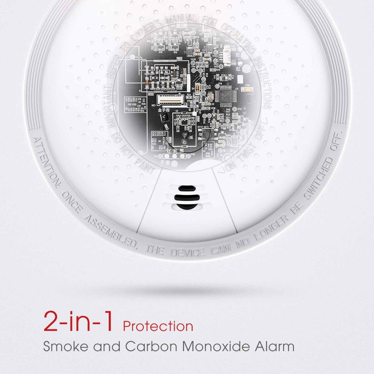 10-Year Battery Smoke and Carbon Monoxide Detector Alarm, 5-Pack R2450
