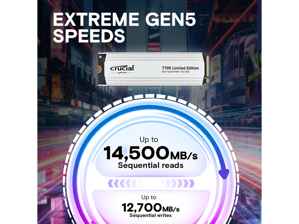 2TB PCIe Gen5 NVMe M.2 SSD with White Heatsink K16032