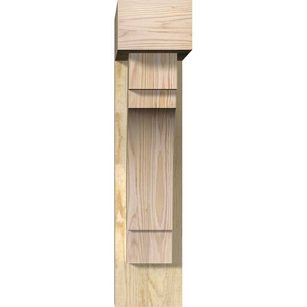 Rough Sawn Bracket with Offset Brace, Douglas Fir W756544