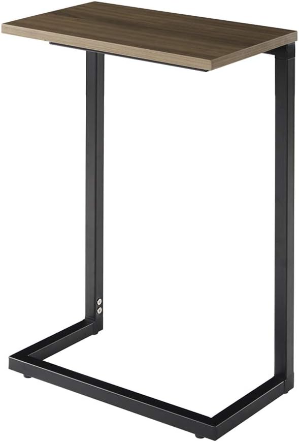 Side End Table 26.5 Inch Height C Shape Snack Table Pack of 2 J968