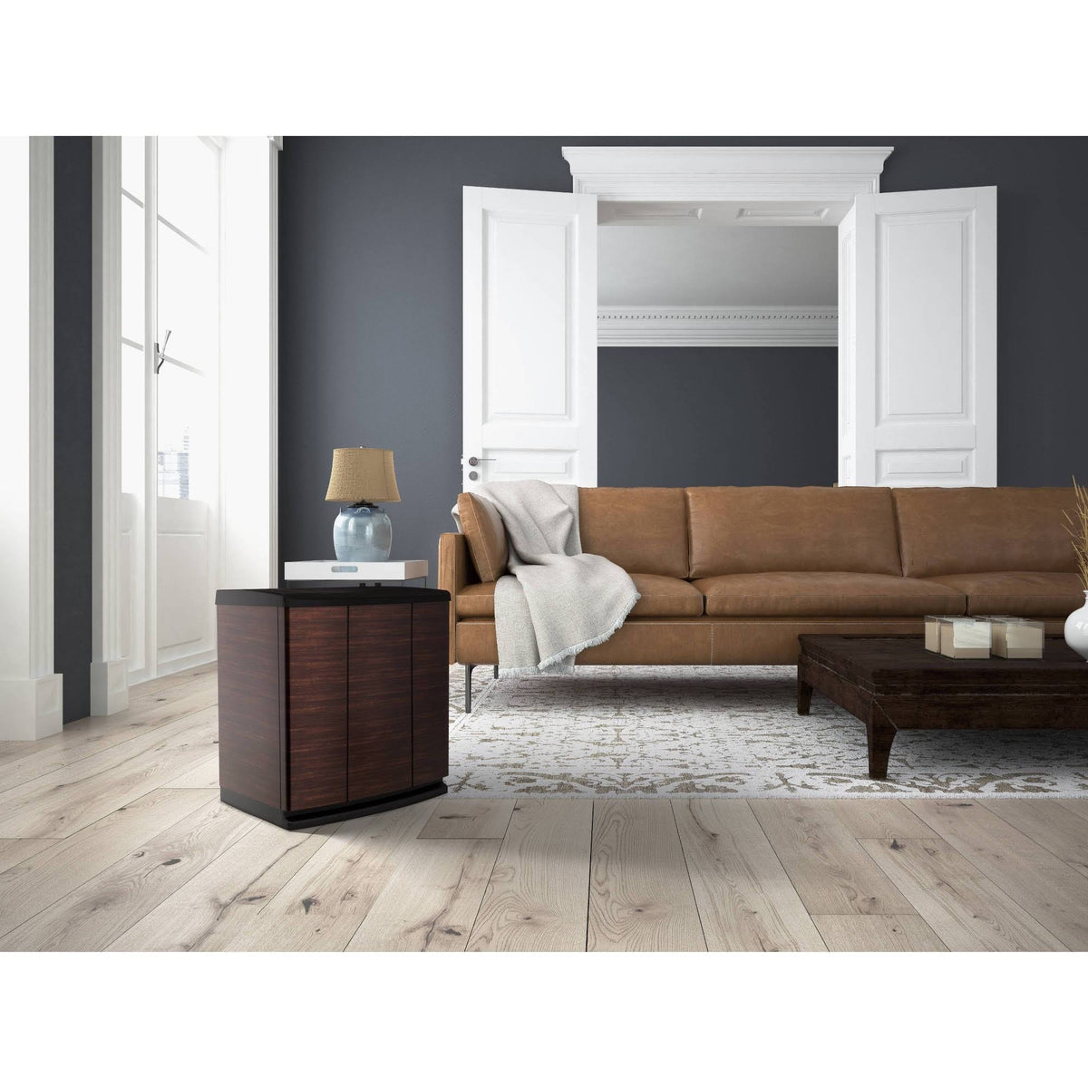 Brown Console Evaporative Humidifier Q673