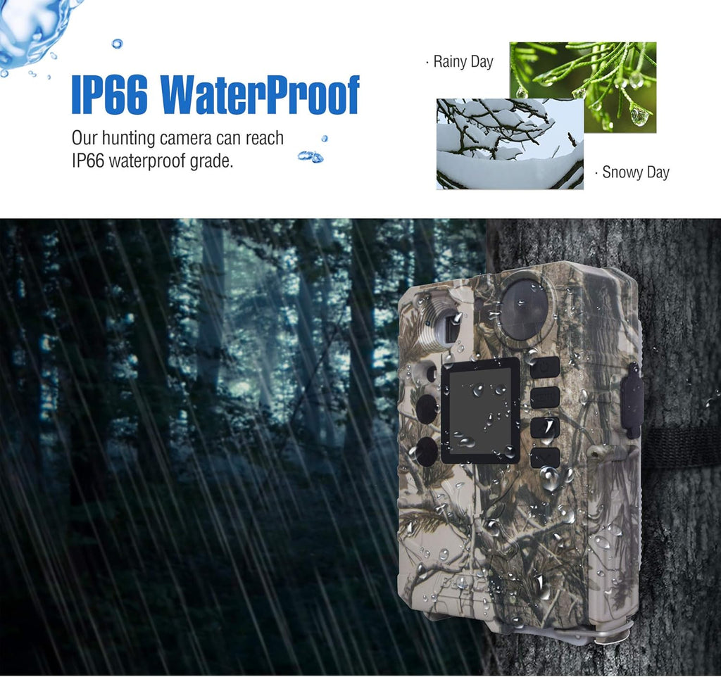 18MP Waterproof Wildlife Game Camera Pack of 2 E192