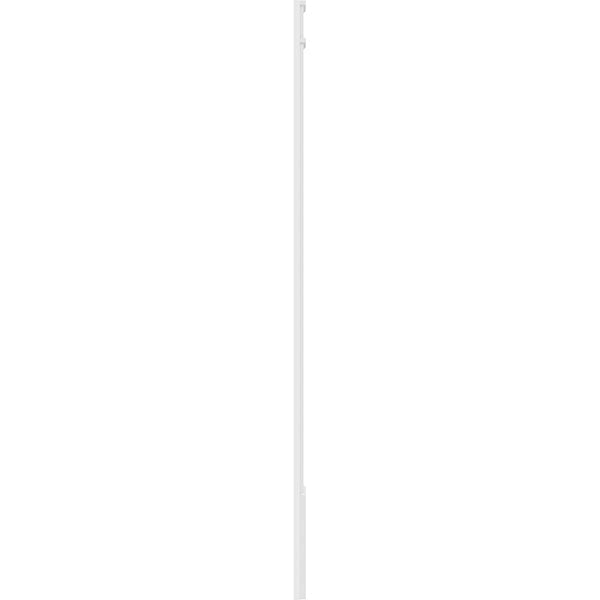12x22W x 96x22H x 2x22P Smooth PVC Pilaster with Decorative Capital & Base (Pair) B652