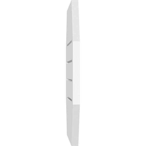 PVC Horizontal Elongated Octagon Gable Vent K9020