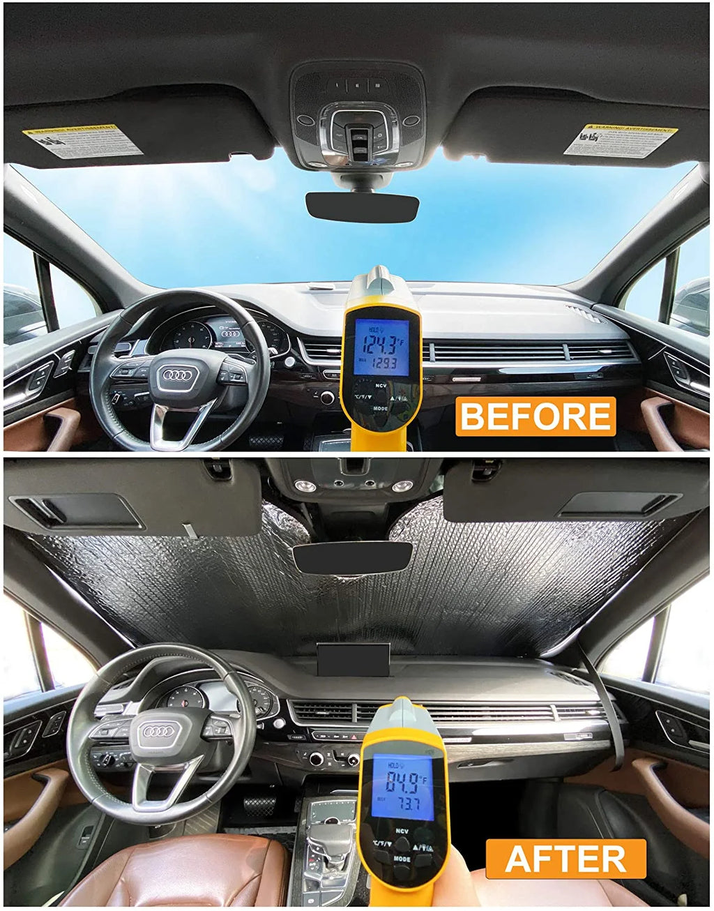 Front Windshield Sunshade for Ford Transit Van E445