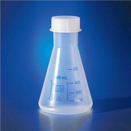 100 ml Reusable Plastic Narrow Mouth Erlenmeyer Flask with GL-40 PP Screw Cap U53947