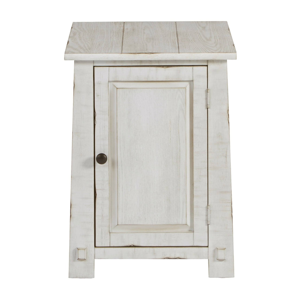 Milk White Chairside Cabinet D301