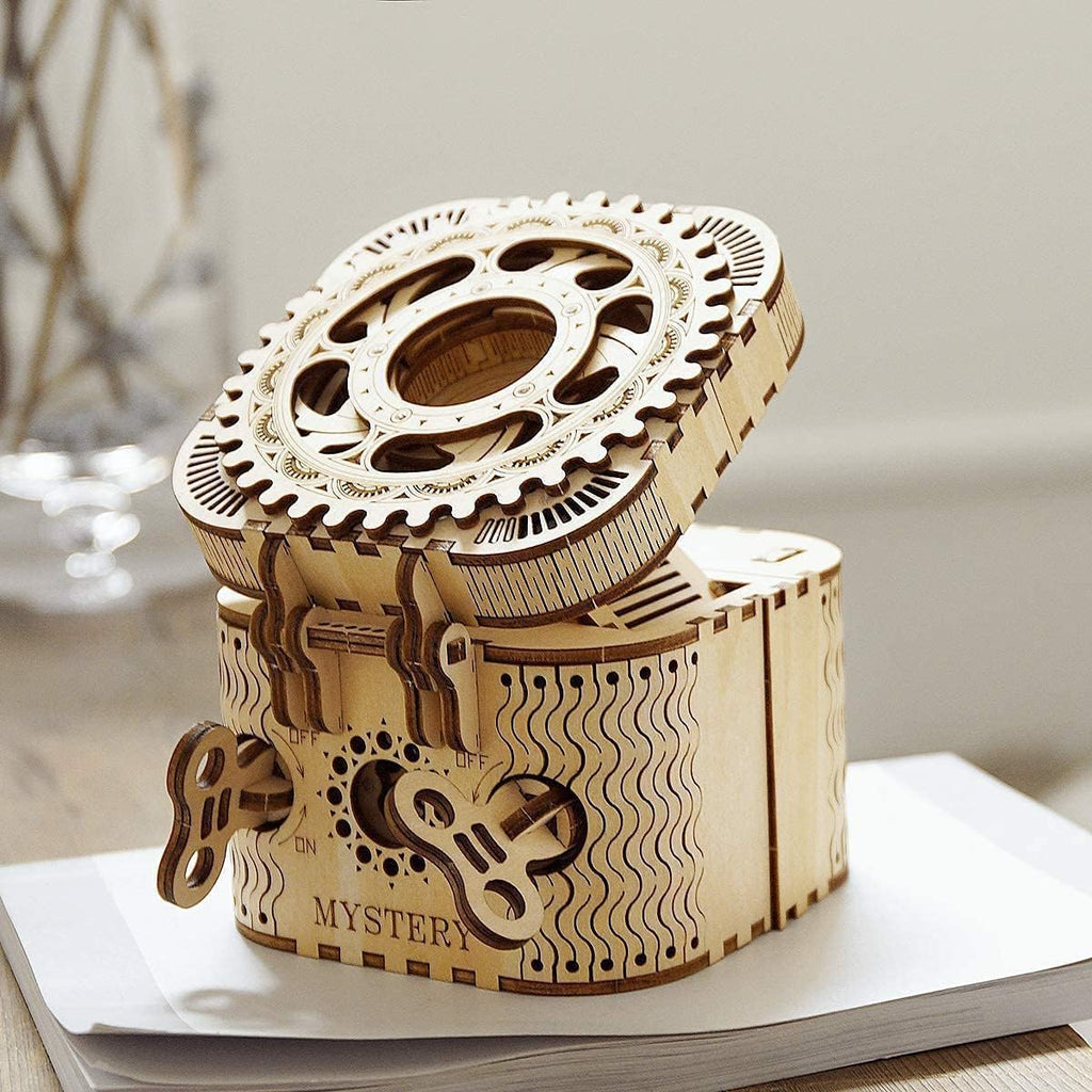 3D Wooden Marble Run Kit & Treasure Box A203702