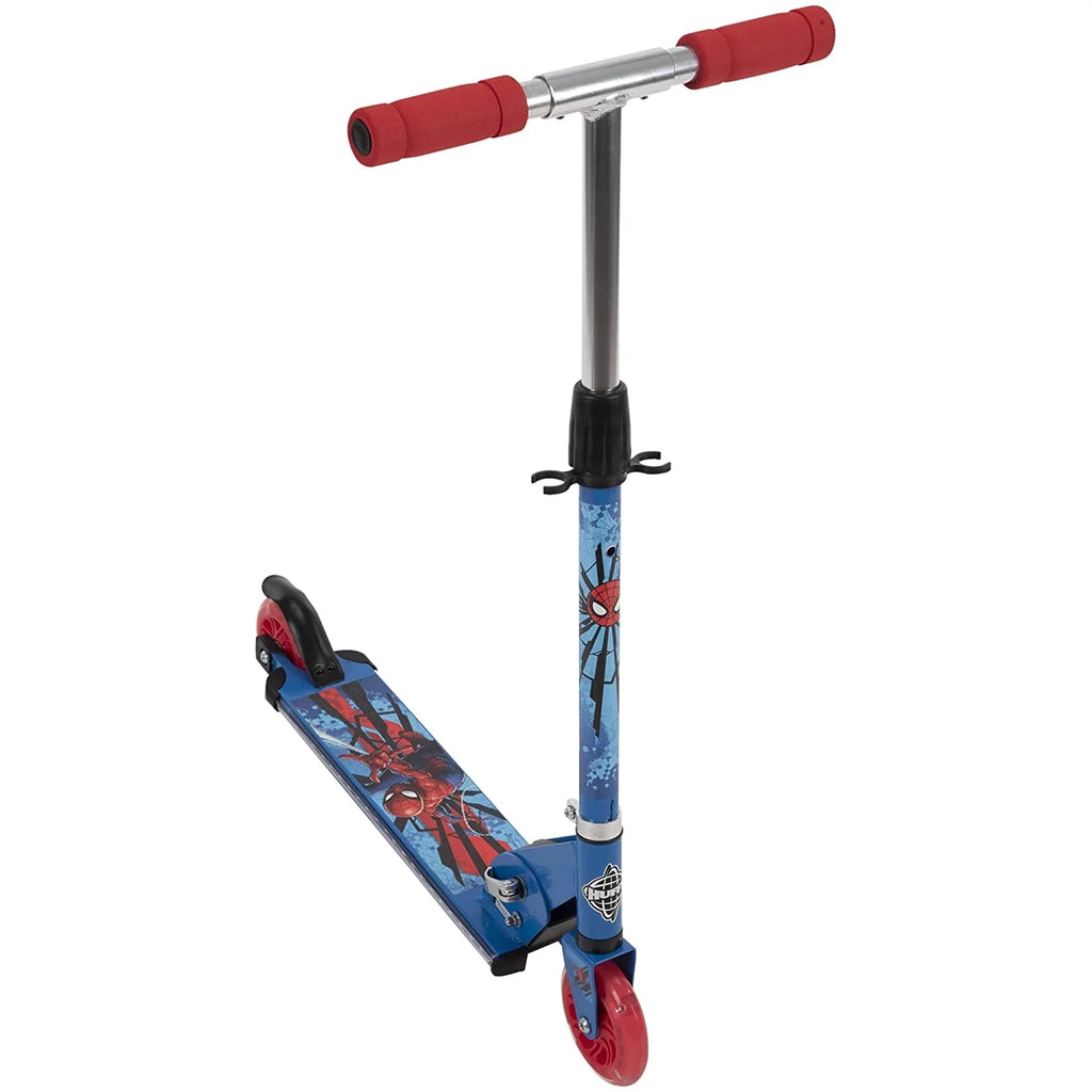 Spider-Man Steel 2 Wheel Scooter with LED Lights Z871521
