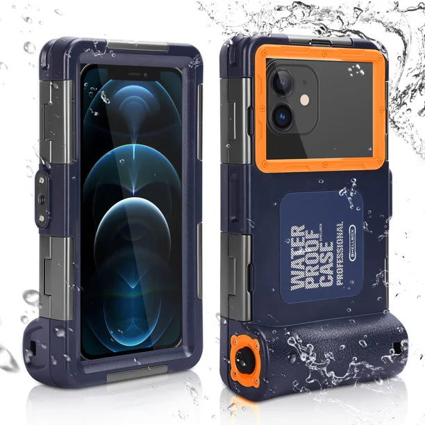 Waterproof Protective Case for Phones Up to 6.9 Inch with Lanyard Z8903