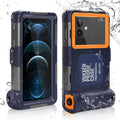 Waterproof Protective Case for Phones Up to 6.9 Inch with Lanyard Z8903