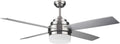 Brushed Nickel Contemporary Indoor Ceiling Fan with LED Light Kit and Remote Control N550683