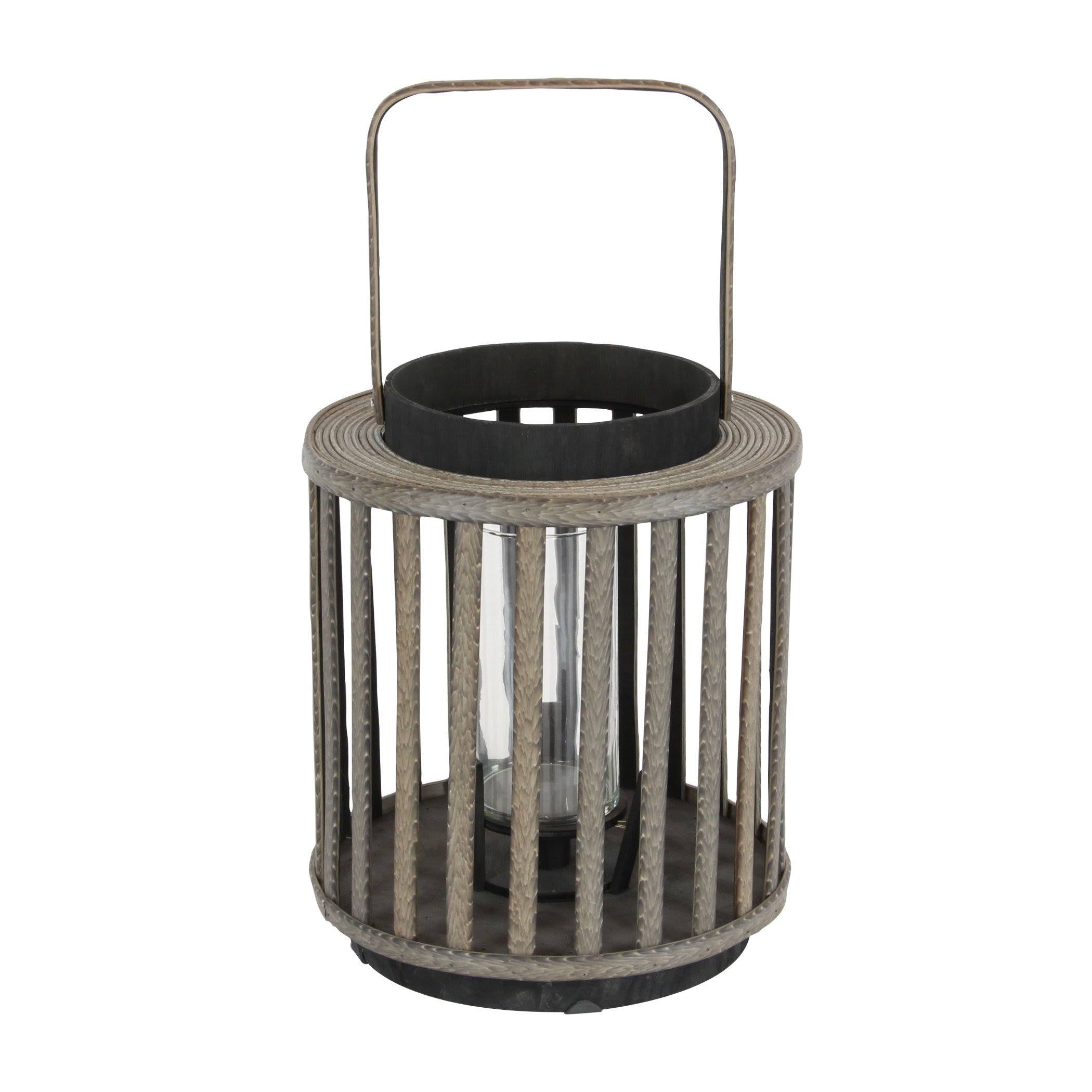 Wood Glass Lantern D64292