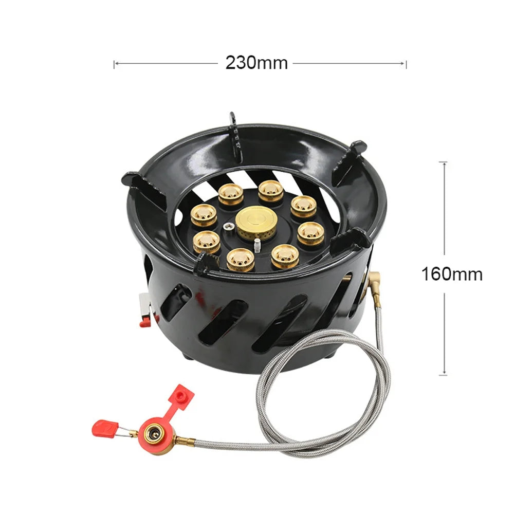 Enamel & Copper Camping Stove, 19800W High-Power Outdoor Furnace H79960