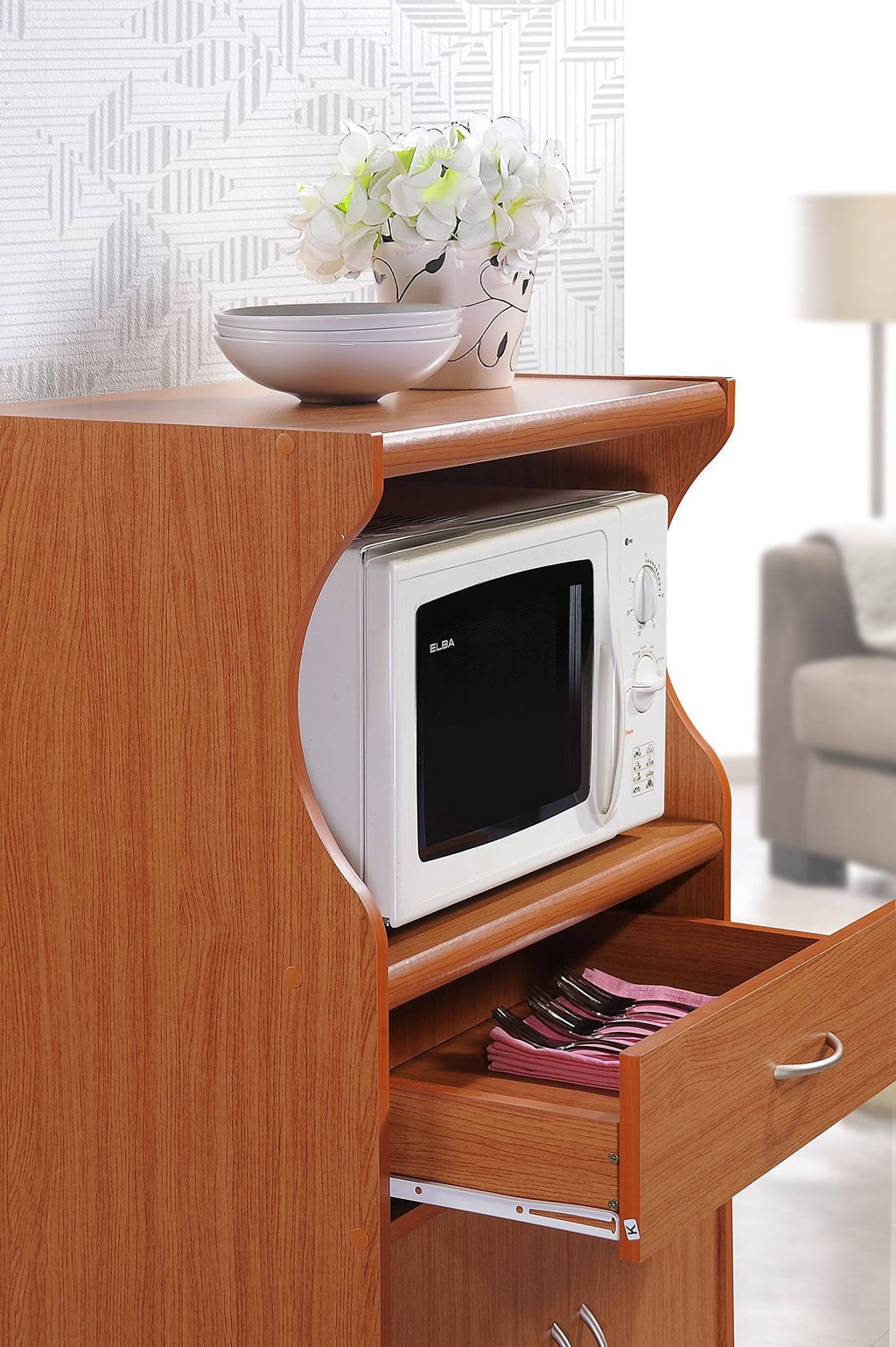 Cherry Microwave Cart M657119