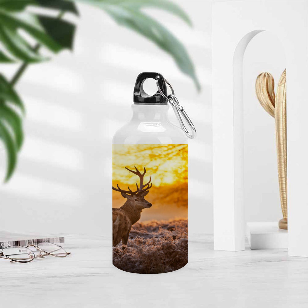 Red Deer 400ml Sport Aluminum Water Bottle with Twist Cap D71759