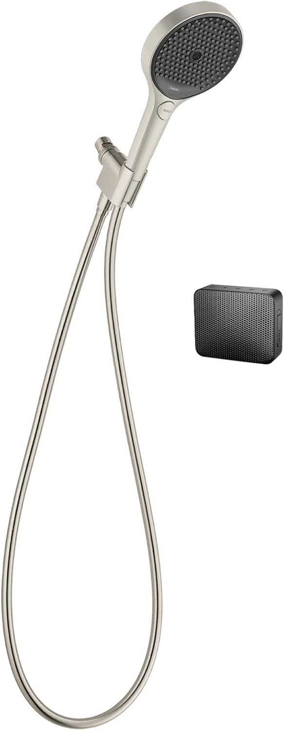 Matte White 5-inch 3 Spray Handshower Set with Hose, 2.5 GPM O50361