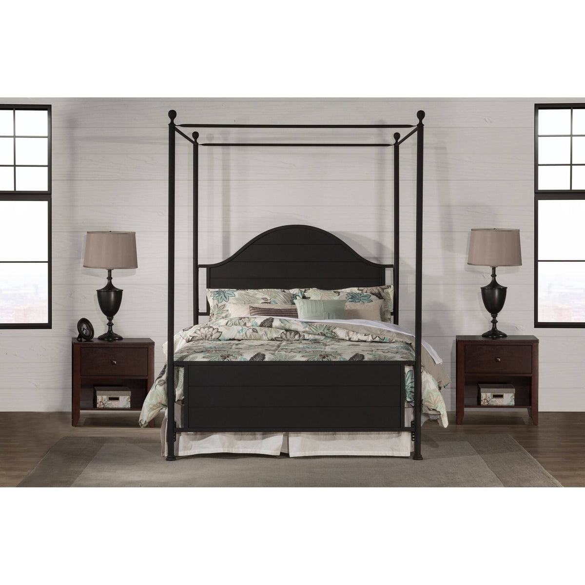 King Metal Canopy Bed G7339
