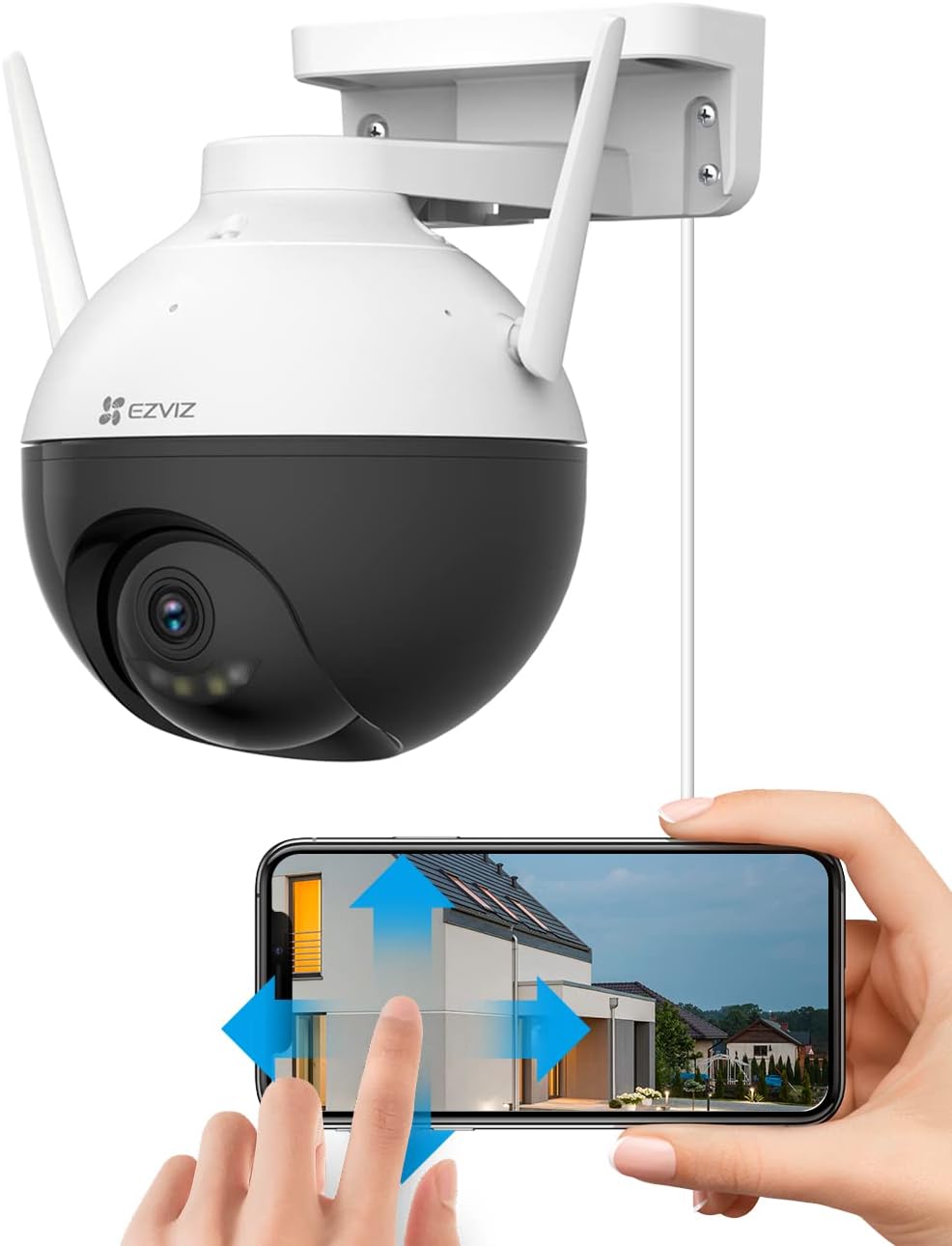 4MP WiFi Pan/Tilt Security Camera with Color Night Vision B305