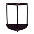 Dark Brown Manufactured Wood Half Circle End Table G216