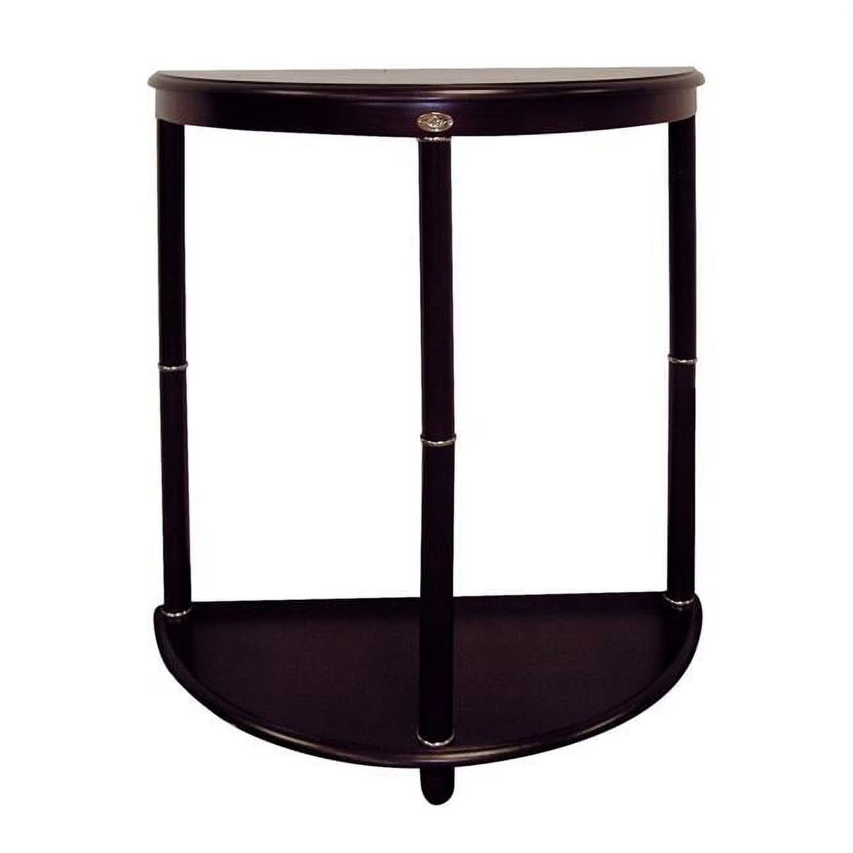 Dark Brown Manufactured Wood Half Circle End Table G216