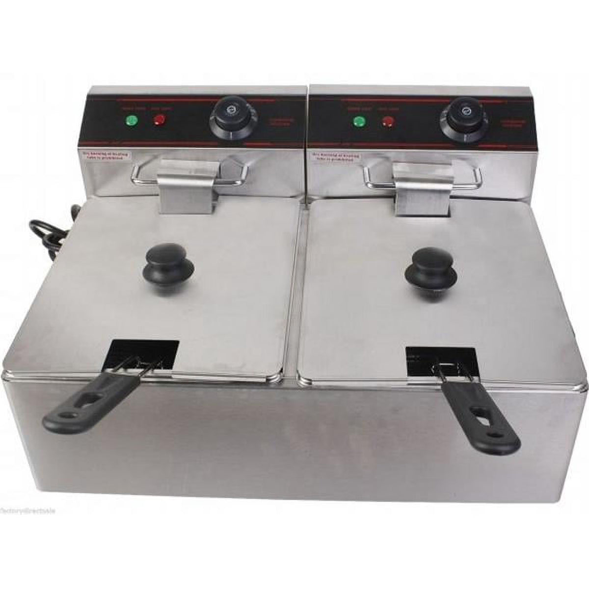 5000 Watt Dual Tank Stainless Electric Deep Fryer W309