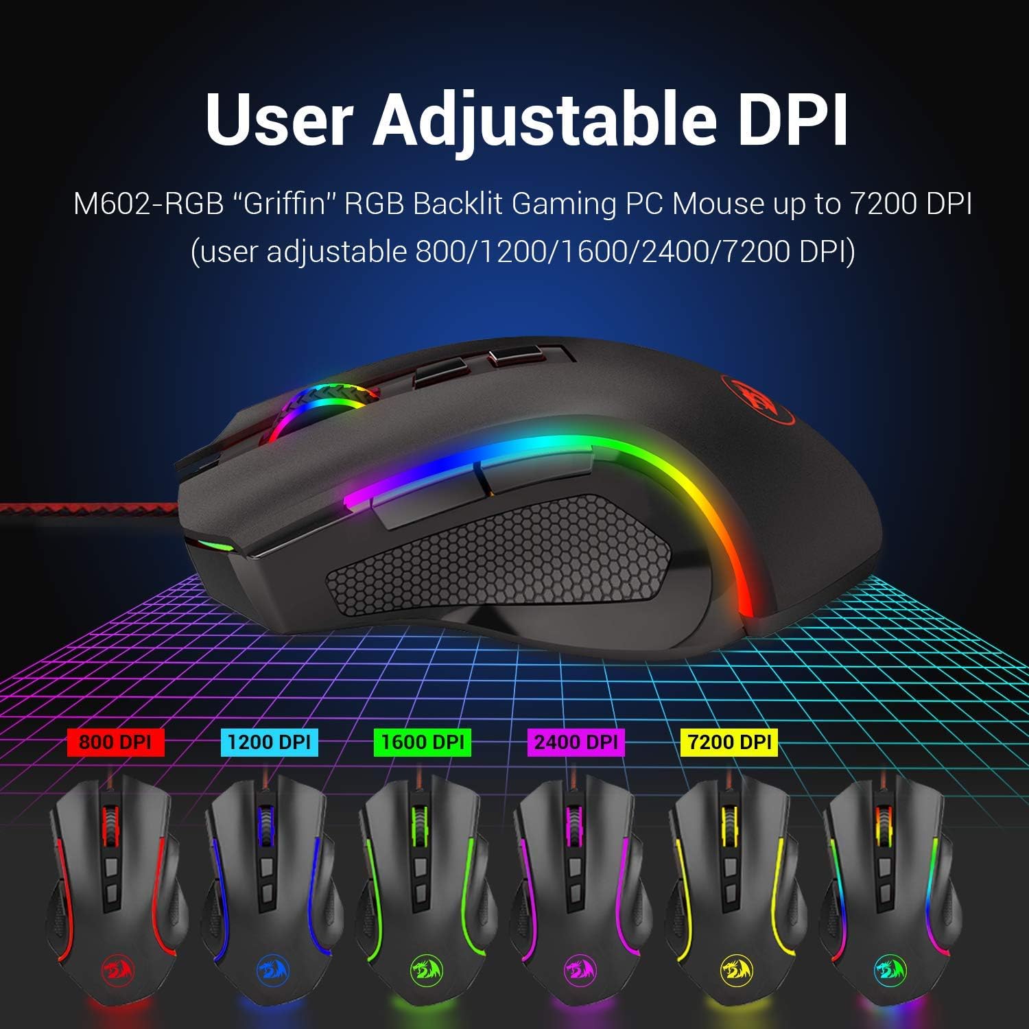 104 Key RGB LED Backlit Mechanical Gaming Keyboard and Mouse Combo L356