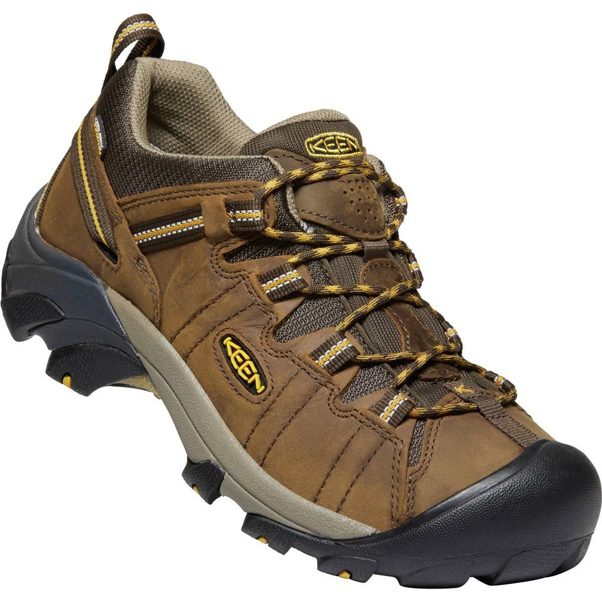 Waterproof Wide Cascade Brown/Golden Yellow Hiking Shoes E92402