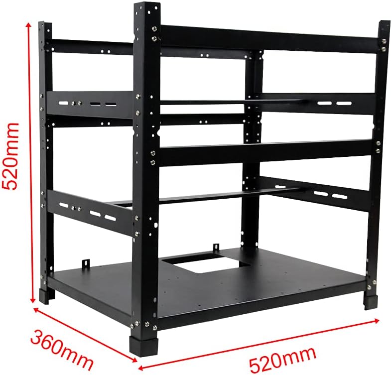 3 Layers Open Mining Frame for 12 GPU Server Rack G6063