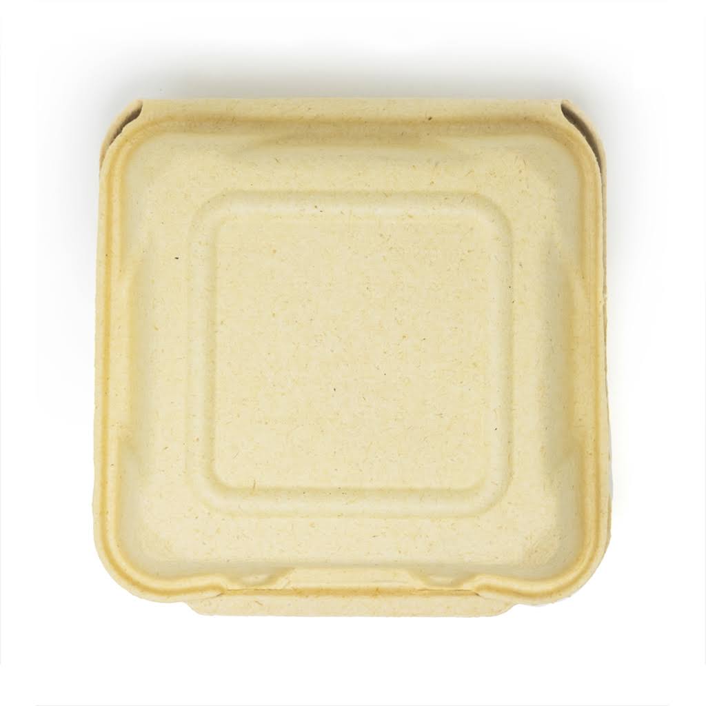 Greenware 9x22 x 9x22 1-Compartment Plant Fiber Blend Hinged Container - 200/Case I27043