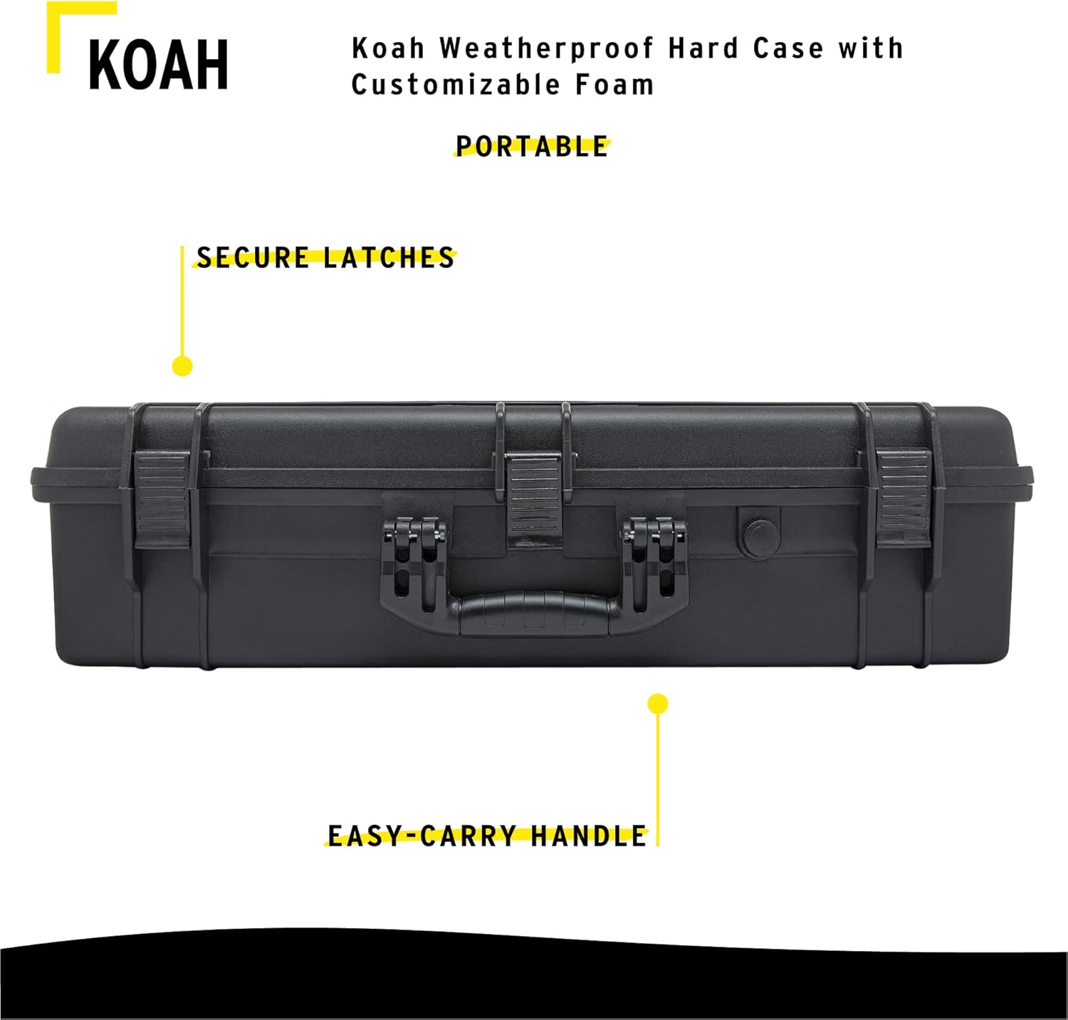Weatherproof Hard Case with Customizable Foam G82388