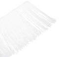 White 12-Inch Chainette Fringe Trim V18915