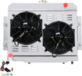 4 Rows All Aluminum Radiator with Shroud and 2x12" Fans B678640